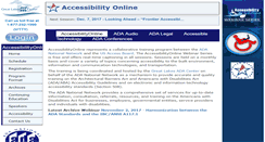 Desktop Screenshot of accessibilityonline.org